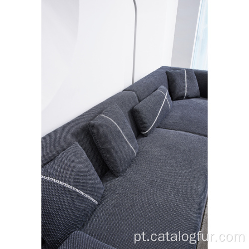 Conjuntos de sofás modernos para sala de estar em forma de L Conjunto de sofás de canto móveis de sofá para casa móveis de sala de estar